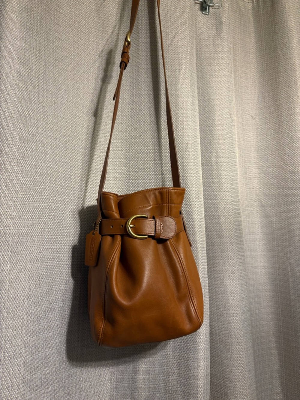 Vintage Coach Toffee Belted Pouch - Style 4156
LeatherandLoreLove